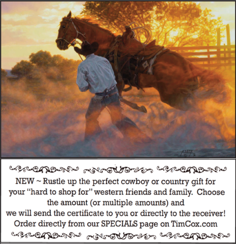 Gift Certificate-Tim Cox Fine Art