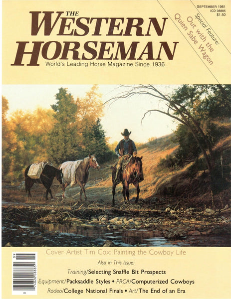 "Painting The Cowboy Life" by Stella Hughes - Western Horseman Flashback-Sept 1981
